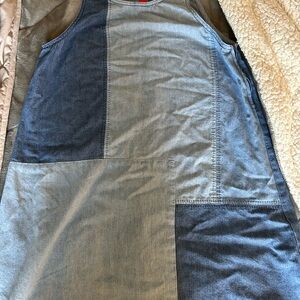 Chelsea & Violet Blue Sheath Mini Dress with Sleeveless Raglan Design